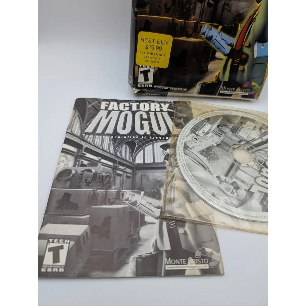 Factory Mogul (PC, 2002) Small Box Simulator Complete W/‎ Manual